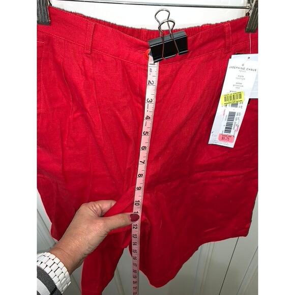 Women's Medium Shorts 2 Piece Set Geranium Red & Animal Print Casual - Picture 9 of 15